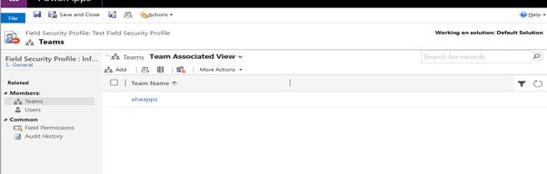 Microsoft Dynamics CRM Field Security