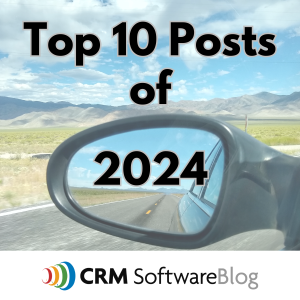 Top 10 Posts of 2024 text over view of car side mirror and road ahead-2