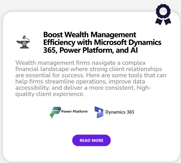 CRM for wealth management